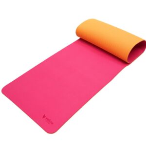 yellowMAT TPE Übungsmatte rosa-orange + Tasche